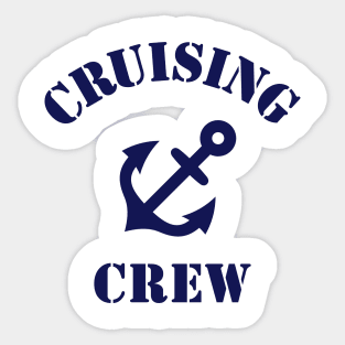 Cruising Crew (Crew Complement / Anchor / Navy) Sticker